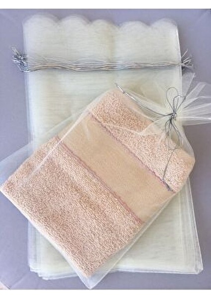 25X30 cm Organze Tül Yasin Kesesi Bohça Kesesi Havlu Kesesi Adet