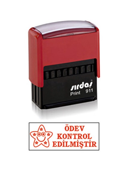 Öğretmen Kaşesi - Öğrenci Motivasyon Kaşesi - Yıldızlı Ödev Kontrol Edilmiştir