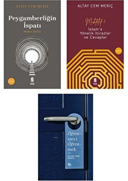Altay Cem Meriç Kitapları 3'lü Set / Peygamberliğin Ispatı / Muhtelif / Öğrenmeyi Öğrenmek