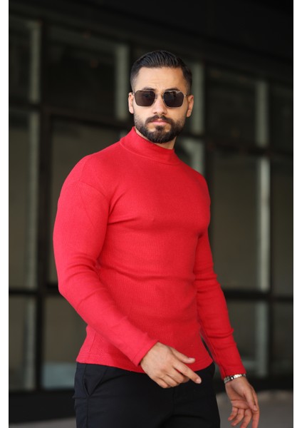 5'li Paket Yarım Boğazlı Erkek Kazak modelleri