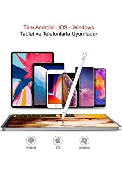 Ipad Iphone Android Uyumlu Pencil Dokunmatik Stylus Kalem fiyatları