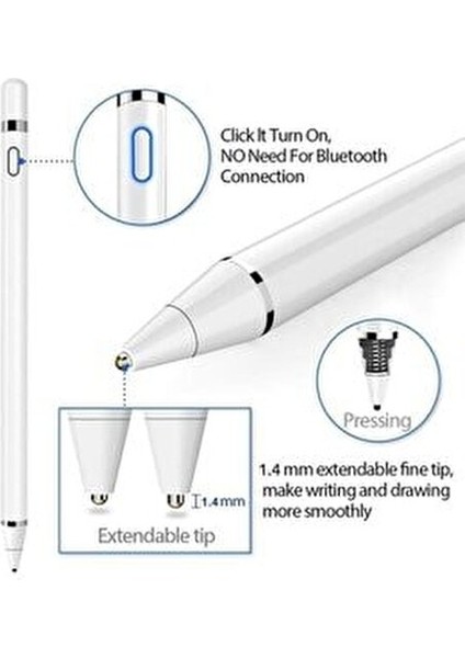 Ipad Iphone Android Uyumlu Pencil Dokunmatik Stylus Kalem indirimleri