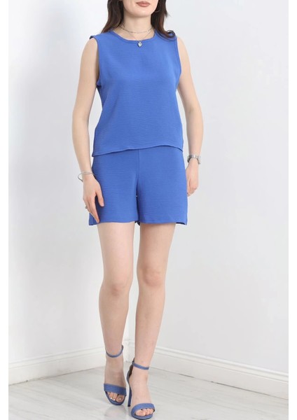 Şortlu Ayrobin Takım Mavi