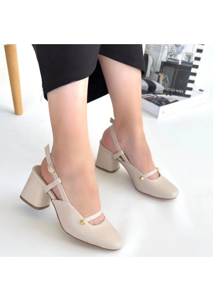 Jecci Bej Cilt Topuklu Ayakkabı fırsatları