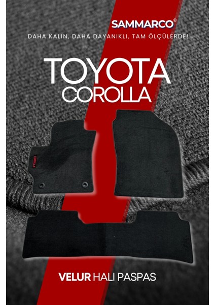 Toyota Corolla 2019-2025 Halı Paspas Velur Paspas Kumaş Paspas Oto Paspas modelleri