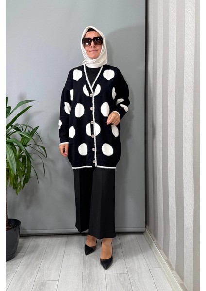 Hırka Siyah-Ekru 26KOBHRK3085