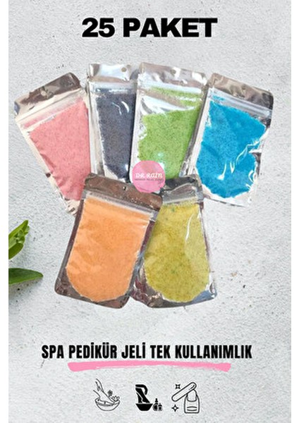 Spa Pedikür Jeli Tek Kullanımlık 25 Paket