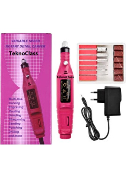 Elektrikli Tırnak Törpü Seti Manikür Pedikür Protez Tırnak Ayak Nasır ve Mantar Temizleme Makinesi