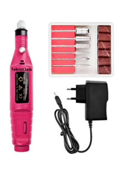 Elektrikli Tırnak Törpü Seti Manikür Pedikür Protez Tırnak Ayak Nasır ve Mantar Temizleme Makinesi