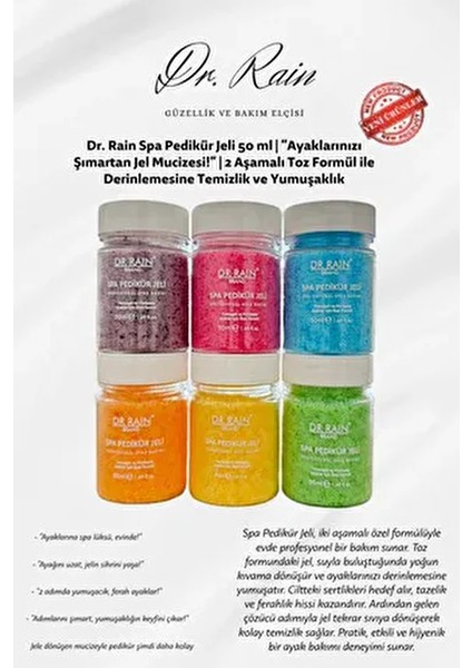 Manikür & Pedikür & Spa Jelly - Tek Kullanımlık (6 Adet)
