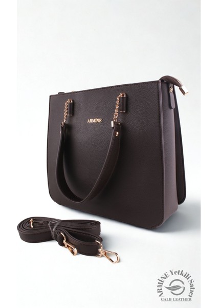 Orijinal Armine Günlük Kullanıma Uygun Premium Kalite Kadın Omuz Çantası 362 Kahve fırsatları