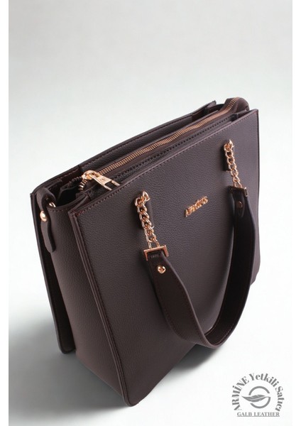 Orijinal Armine Günlük Kullanıma Uygun Premium Kalite Kadın Omuz Çantası 362 Kahve indirimleri