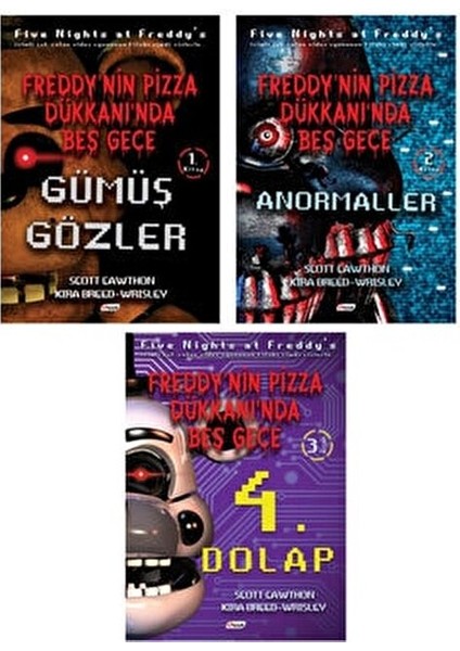 Freddy'nin Pizza Dükkanında Beş Gece Serisi 3 Kitap Scott Cawthon Ciltsiz