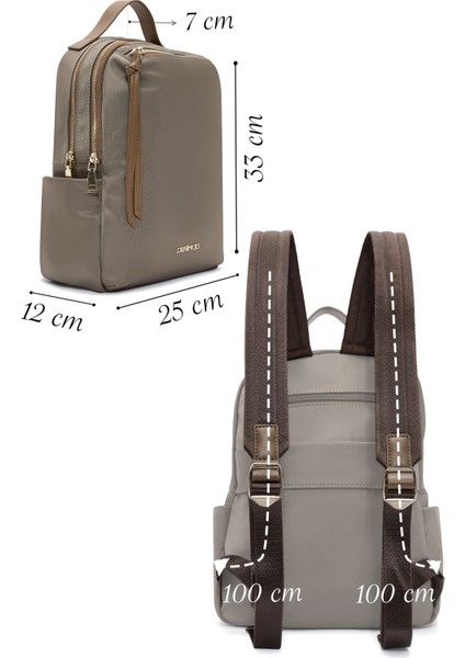 Kadın Vizon Kumaş Sırt Çantası 25WBD24896F fiyatları