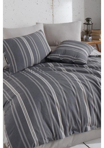 Belgin Çift Kişilik Nevresim Takımı Antrasit