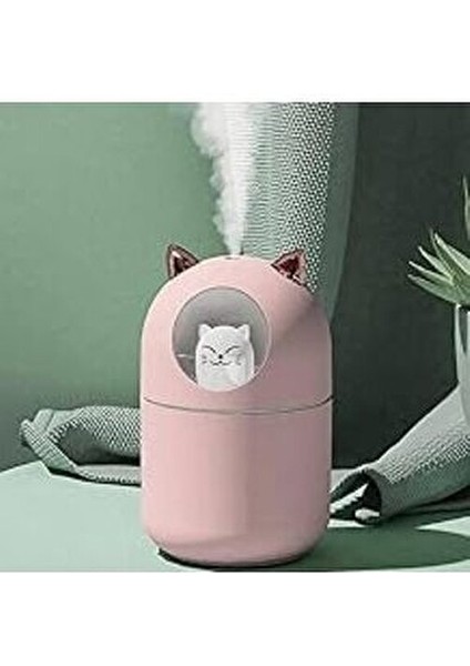 Cylinmoda Cat Sevimli Kedi Gec Lambalı H2O Oda Kokusu Nemlendirici Cylinshop 992805