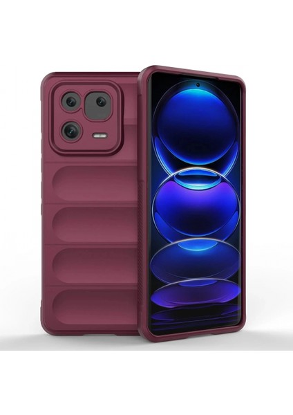 Xiaomi Mi 13 Kılıf Optimum Silikon - Bordo