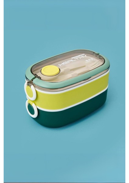 Içi Çelik 2 Katlı Saklama Kabı 900 ml VGN6729