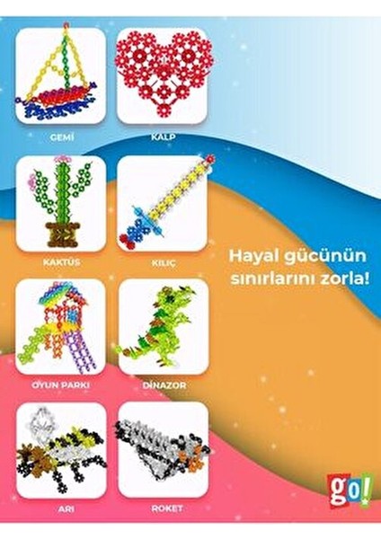 Yaratıcı Diskler 500 Adet Stem Eğitimi Uyumlu Kilitli Diskler Eğitici Oyuncak modelleri