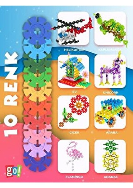 Yaratıcı Diskler 500 Adet Stem Eğitimi Uyumlu Kilitli Diskler Eğitici Oyuncak fırsatları