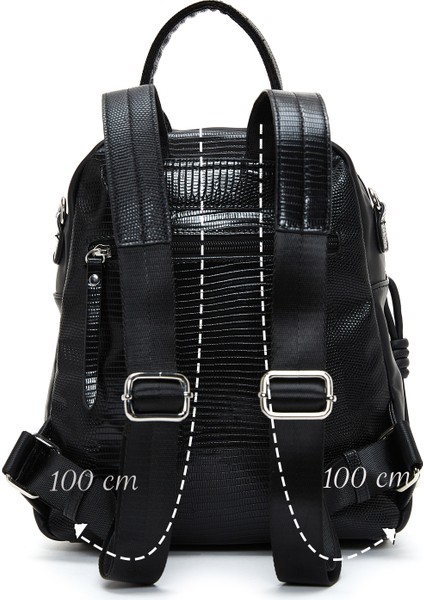 Kadın Siyah Uzun Askılı Sırt Çantası 25WBD249118 modelleri