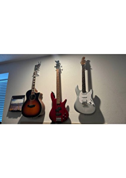 Gitar Duvar Montaj Aparatı Gitar Tutucu (Civata Dahil) Siyah-Beyaz Seçenek fiyatları