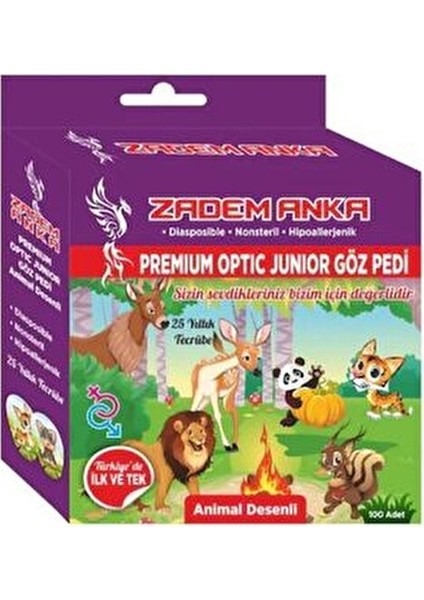 Hipoalerjenik Çocuk Göz Bandı 100 Farklı Desenli Göz Kapama Pedi Ekonomik Kullanım