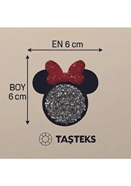 Taşlı Ütülenebilen Veya Sticker Olarak Kullanılabilen 'mickey' Modeli