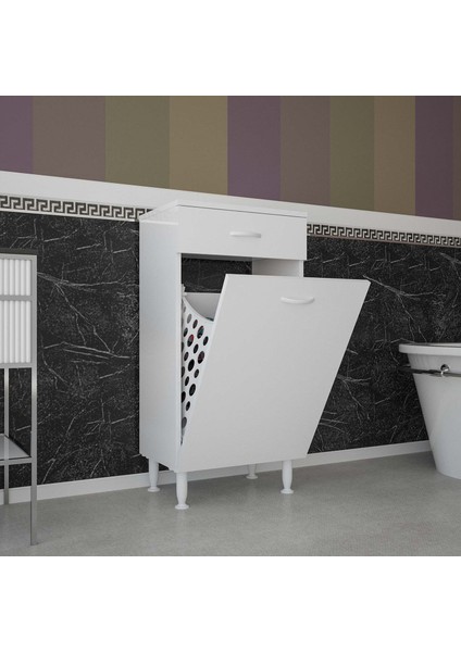 Mutfak Dolabı Sepetli Banyo Dolabı Kirli Çamasır Dolabı Oyuncak Dolabı Çok Amaçlı Dolap