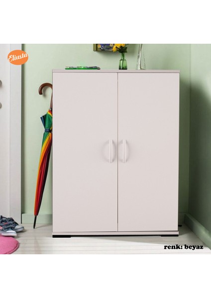 Ayakkabılık 2 Kapaklı Ayakkabı Dolabı Çok Amaçlı Dolap Mutfak Dolabı Ofis Dolabı