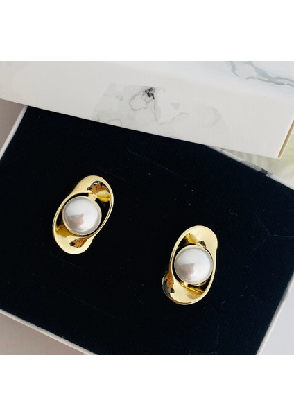 Incili Küpe Istiridye Küpe Kararmaz Xuping Gold fırsatları