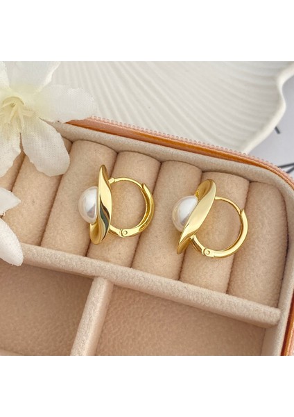 Incili Küpe Istiridye Küpe Kararmaz Xuping Gold indirimleri