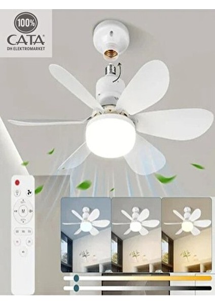 Karayel 82W 3 Renk Yanma Modlu Dimlenebilir Pervane LED Ampul Aydınlatma CT-1155