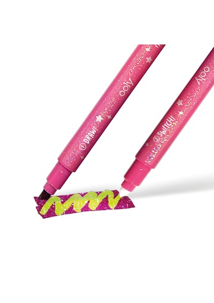 Ooly Switch-Eroo Glitter Sparkle Renk Değiştiren 12’li Keçeli Kalem