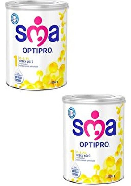 1 Numara 800 gr Optipro Bebek Sütü 2'li
