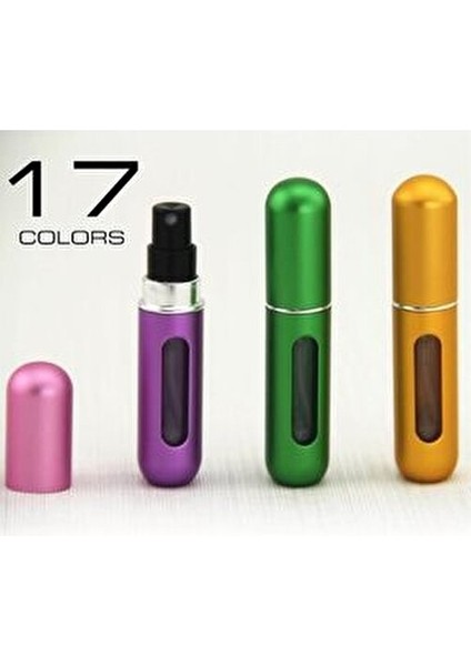 Parfüm Şişesinden Dolabilir Yedek Cep Parfüm Şişesi Aparatı - Gümüş Renk modelleri