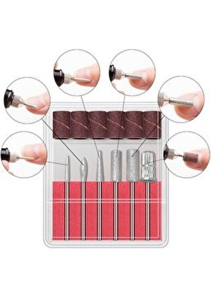 Tırnak Törpü Seti Manikür Pedikür Protez Tırnak Ayak Nasır ve Tırnak Mantar Temizleme Makinesi