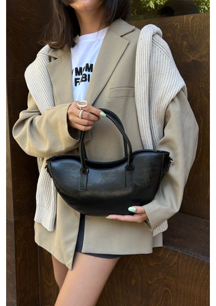 Lune Omuz Çantası Siyah fiyatları