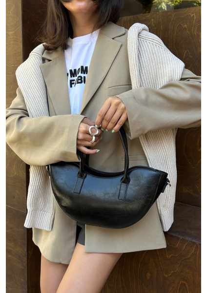 Lune Omuz Çantası Siyah