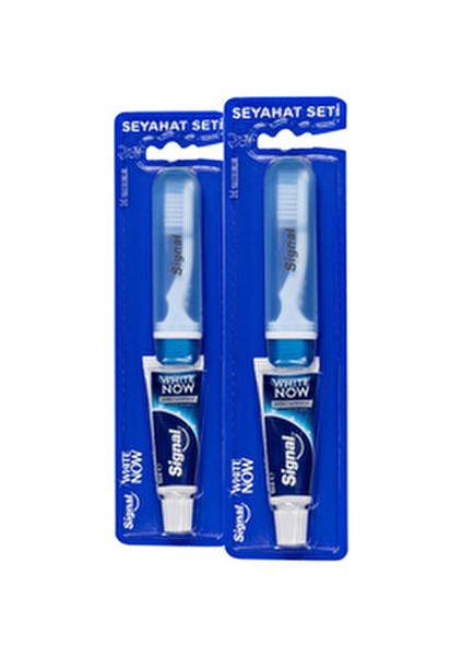 White Now Seyahat Seti Diş Macunu 16 ml X2 Diş Fırçası X2 fiyatları