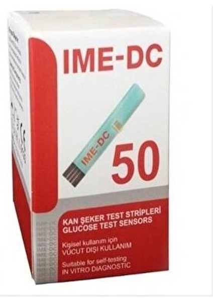 Ime-Dc Kan Şekeri Ölçüm Strip Çubuğu 50 Adet