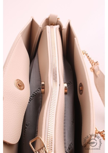 Orijinal Armine Günlük Kullanıma Uygun Premium Kalite Kadın Omuz Çantası 362 Krem +1 fiyatları