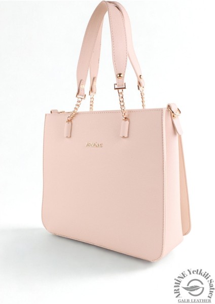 Orijinal Armine Günlük Kullanıma Uygun Premium Kalite Kadın Omuz Çantası 362 Krem +1