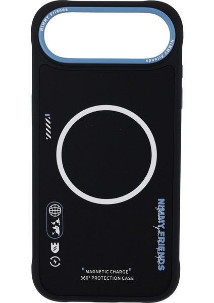 iPhone 17 Air Uyumlu Magsafe Özellikli Çift Renk Detaylı Cool Cute 2.0 Tasarım Kılıf 01A