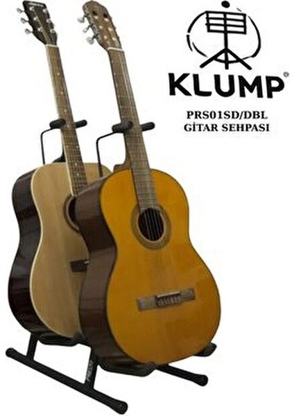 Çiftli Sap Dayamalı Gitar Standı