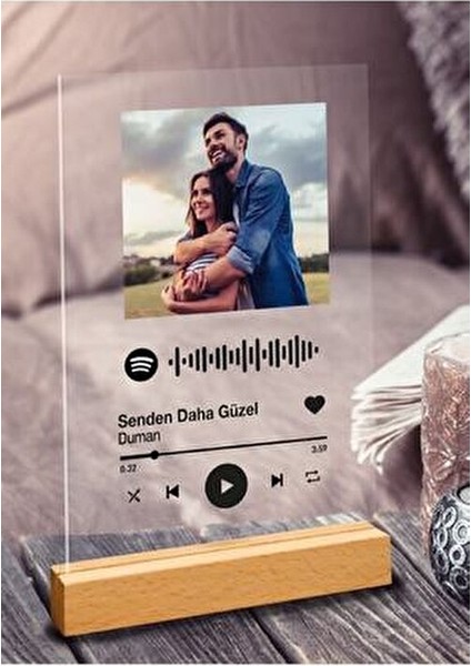 Sevgiliye Özel Spotify Barkodlu Plak 1