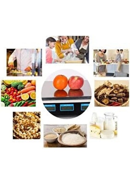 40 kg Şarjlı Elektronik Dijital Hassas Mutfak Manav Bakkal Kasap Terazisi Çukur Kefeli fırsatları