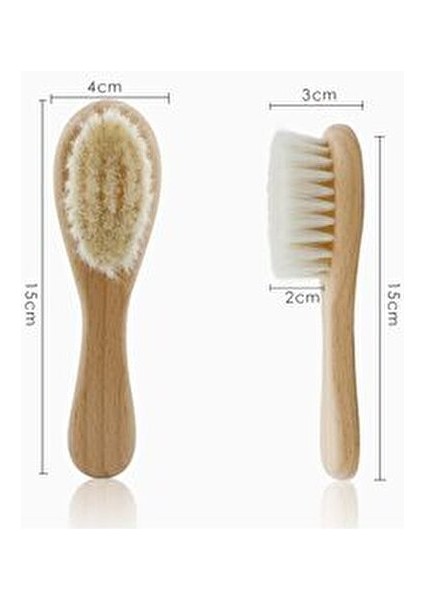 %100 Doğal Keçi Kılı Bebek Saç Fırçası Keçi Kılı Bebek Tarağı Çocuk Saç Fırçası fırsatları