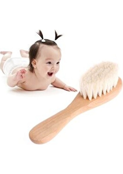 %100 Doğal Keçi Kılı Bebek Saç Fırçası Keçi Kılı Bebek Tarağı Çocuk Saç Fırçası indirimleri
