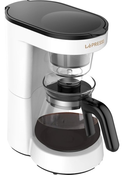 Şeffaf Damla Filtre Kahve Makinesi, 6 Fincan Kapasiteli, Sıcak Tutma Özellikli